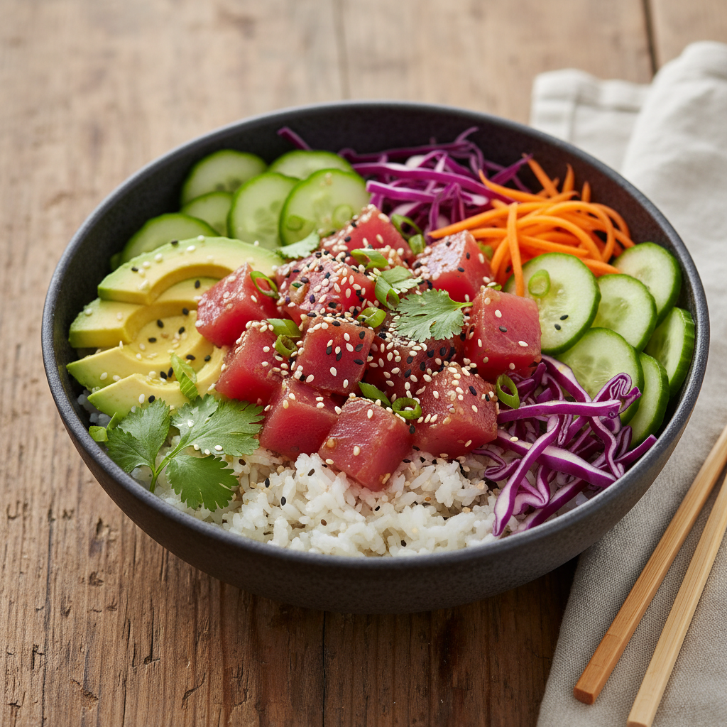 Poke Bowl Hawaïen au Thon