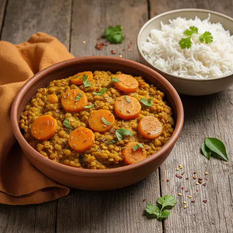 Linsen-Karotten-Curry
