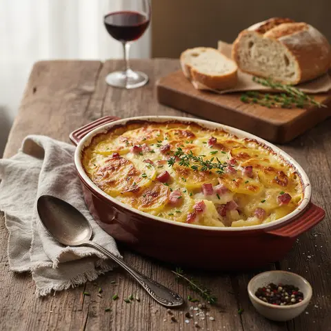 Potato and Ham Gratin