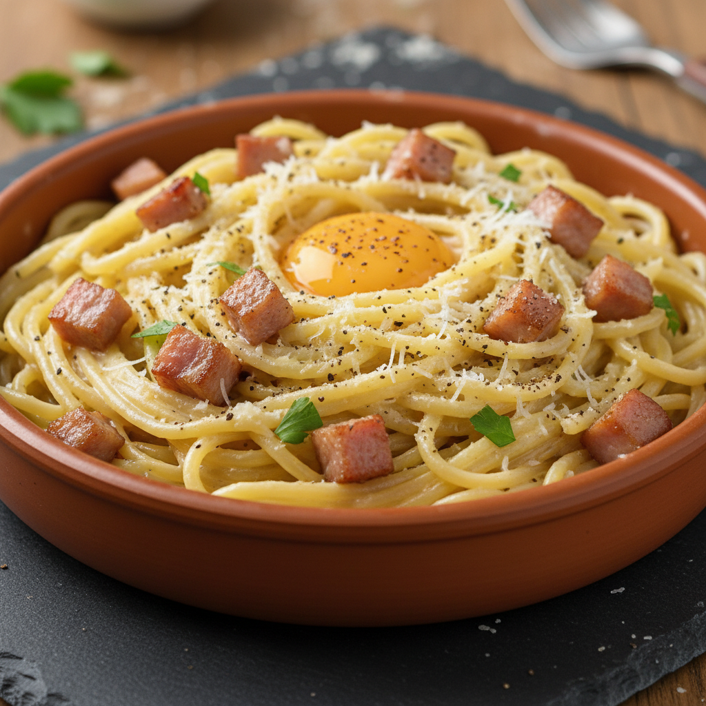 Pâtes à la Carbonara Simple