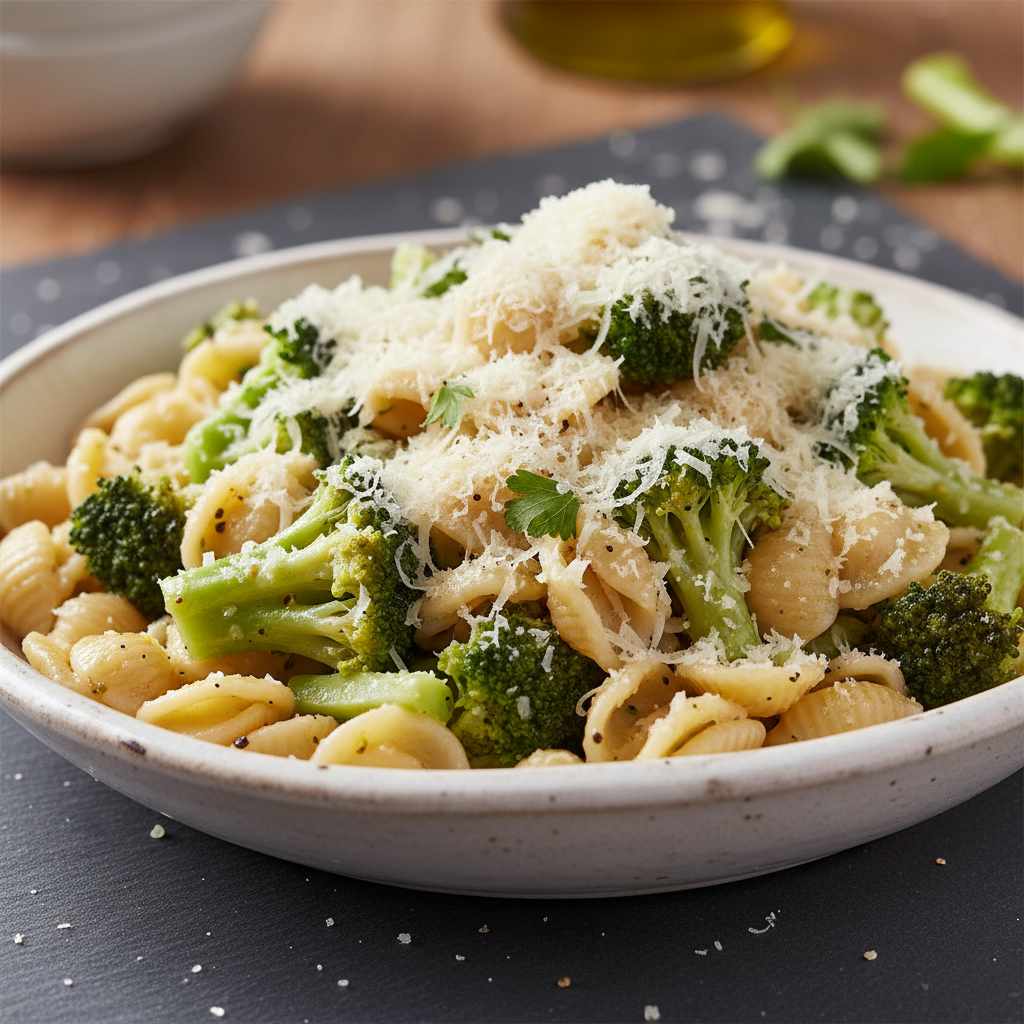 Pâtes au Parmesan et Brocoli