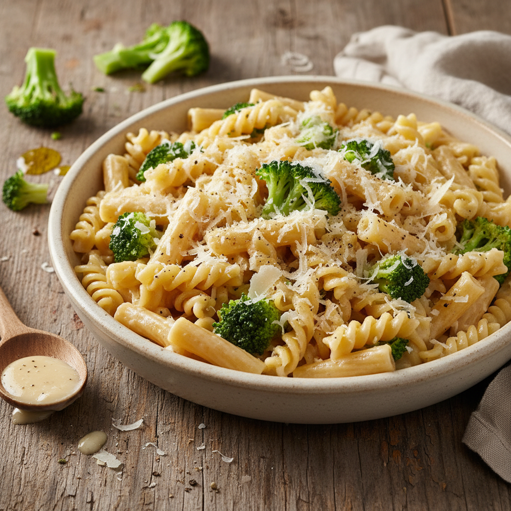 Pâtes au Parmesan et Brocoli