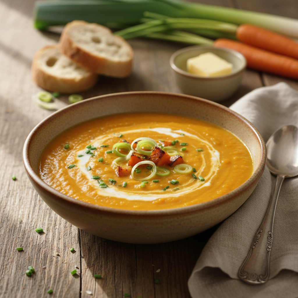 Soupe Velouté Carottes-Poireaux