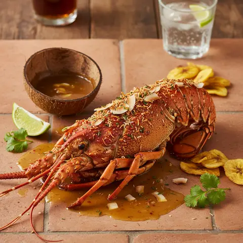 Caribbean-Style Lobster