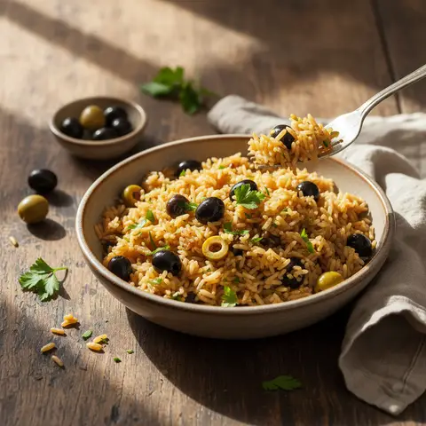 Sautéed Rice with Olives