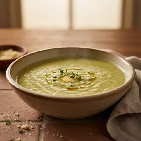 Creamy Broccoli and Cauliflower Soup