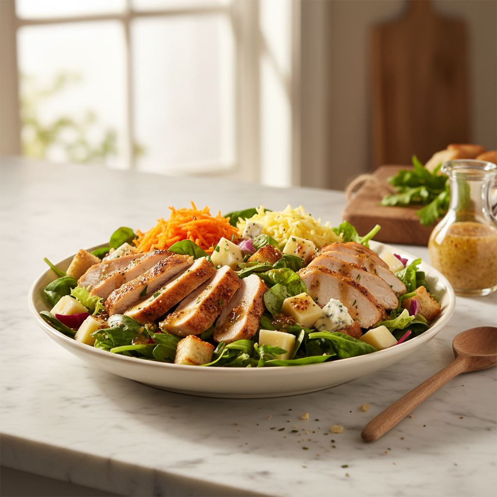 Salade Composée Poulet Fromage Salade Verte