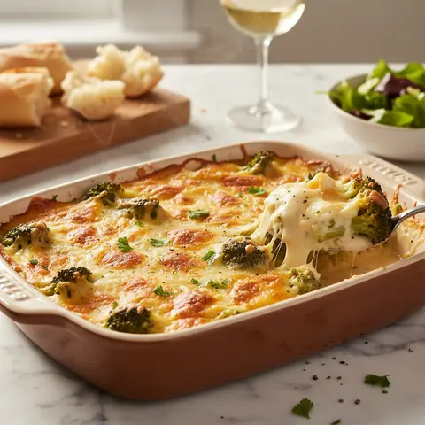 Cheese and Broccoli Gratin