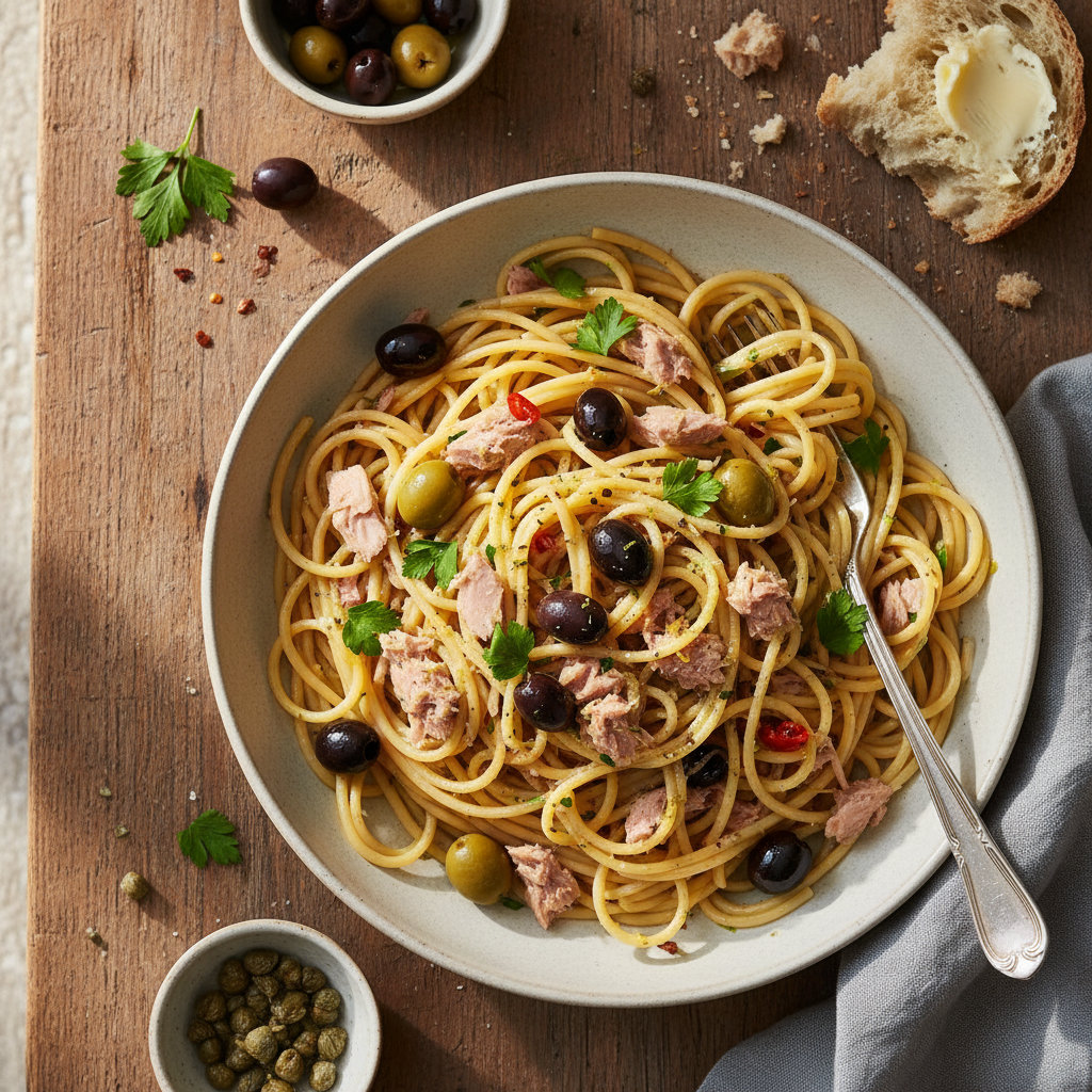 Pâtes au Thon et Olives
