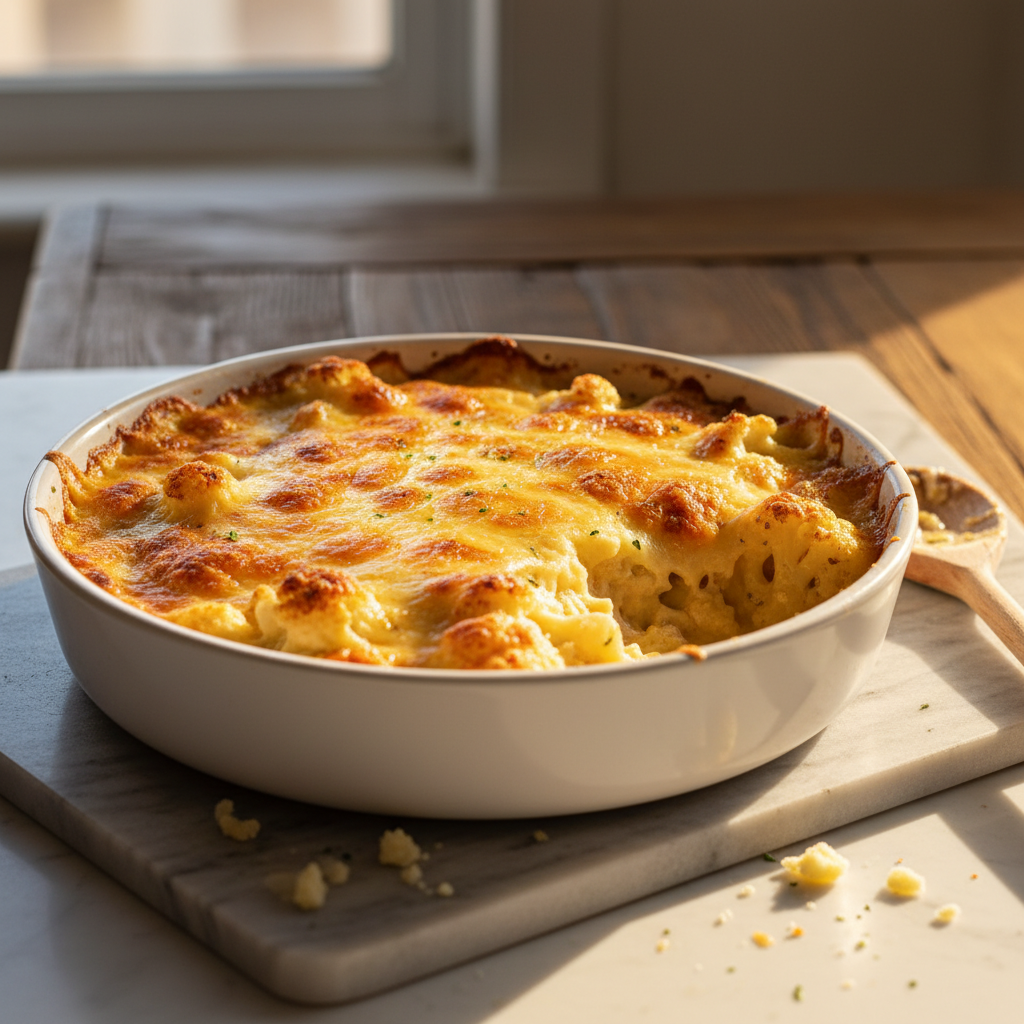 Gratin de Chou-fleur au Gruyère