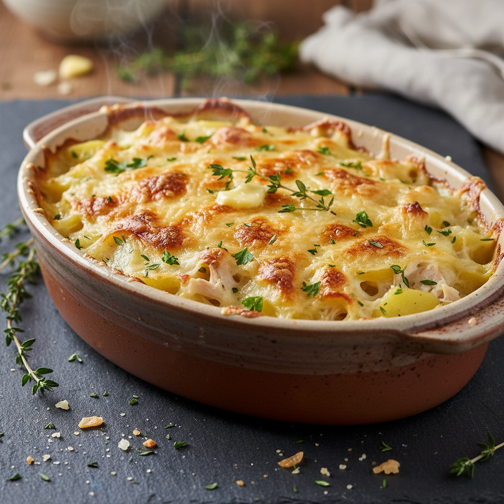 Gratin de Poulet et Pommes de Terre
