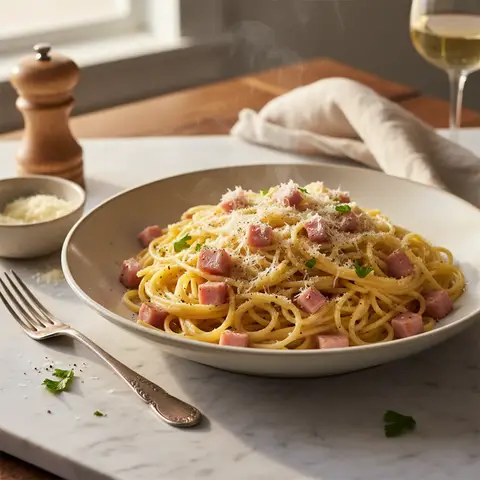 Simplified Carbonara Pasta