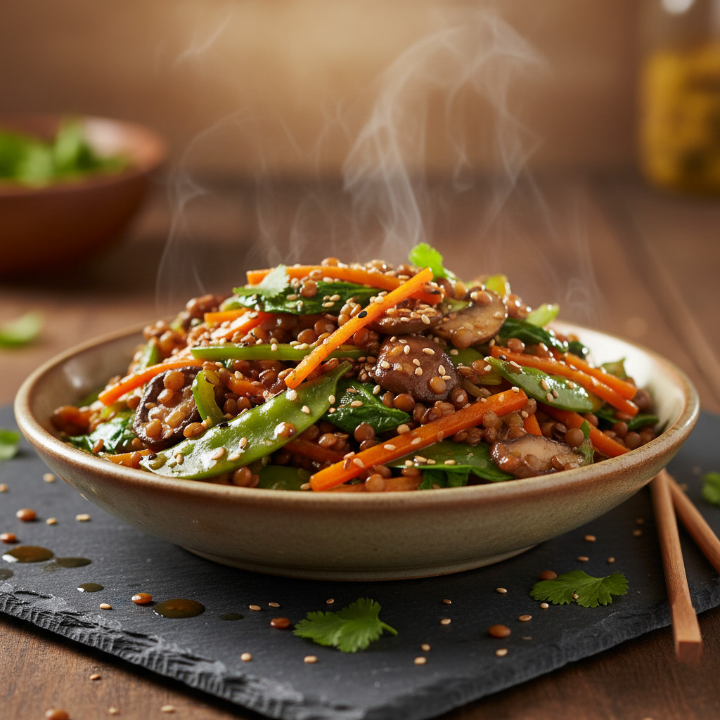 Sauté de Légumes aux Lentilles