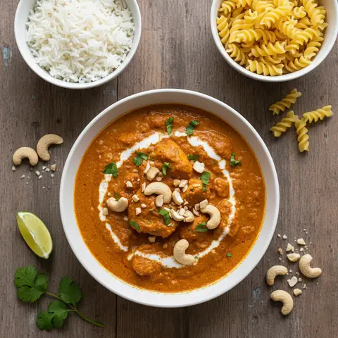 Huhn Tikka Masala mit Cashewnüssen