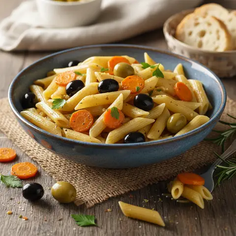 Penne with Olives and Carrots