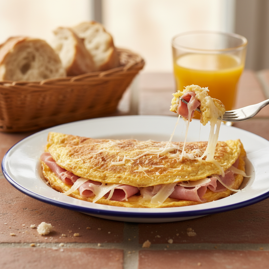 Omelette au Jambon et Parmesan