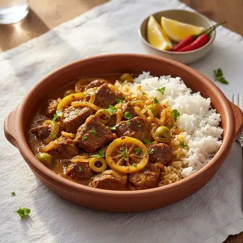 Yassa with Beef