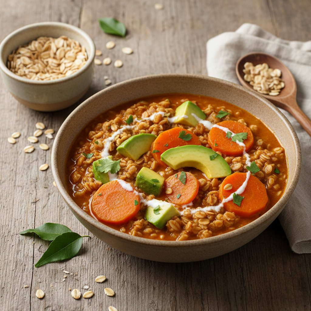 Curry de Carotte et Avocado Indien