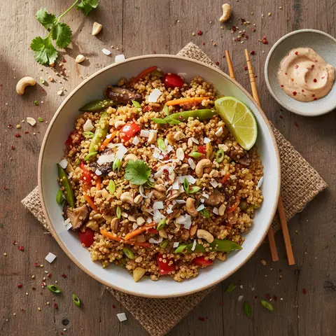 Quinoa mit asiatischen Aromen