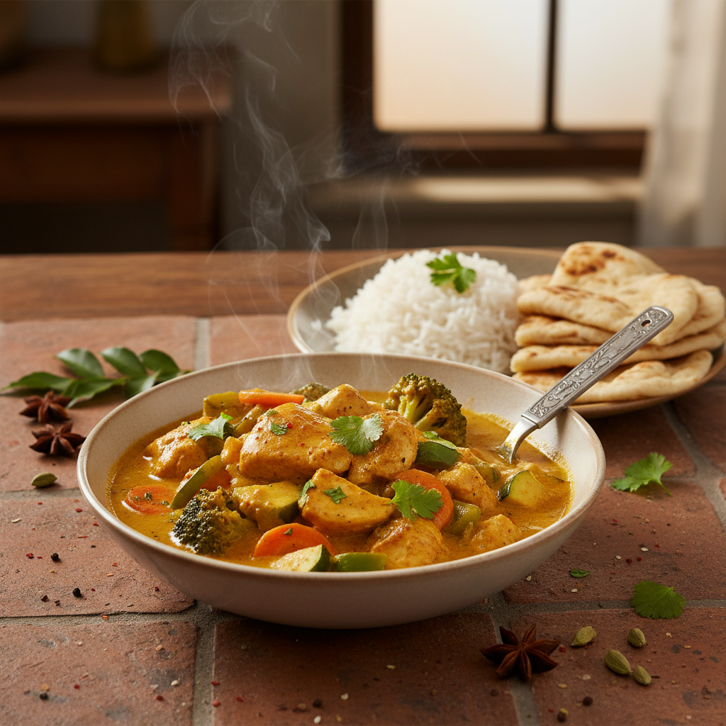 Curry de Poulet et Légumes