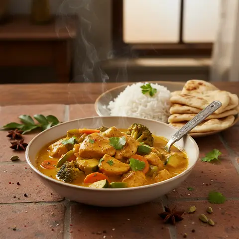 Hähnchen-Gemüse-Curry
