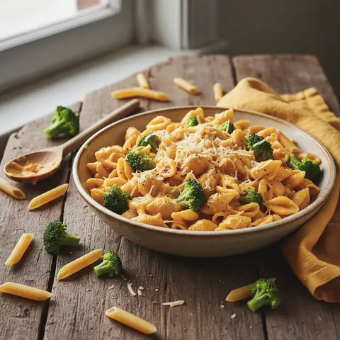 Pasta mit Greyerzer und Brokkoli