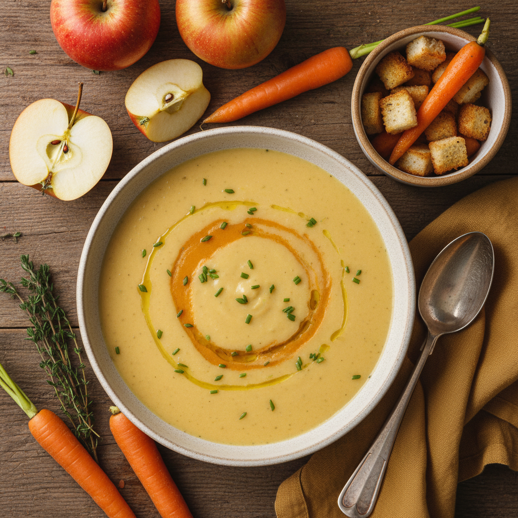 Soupe de carotte et pomme
