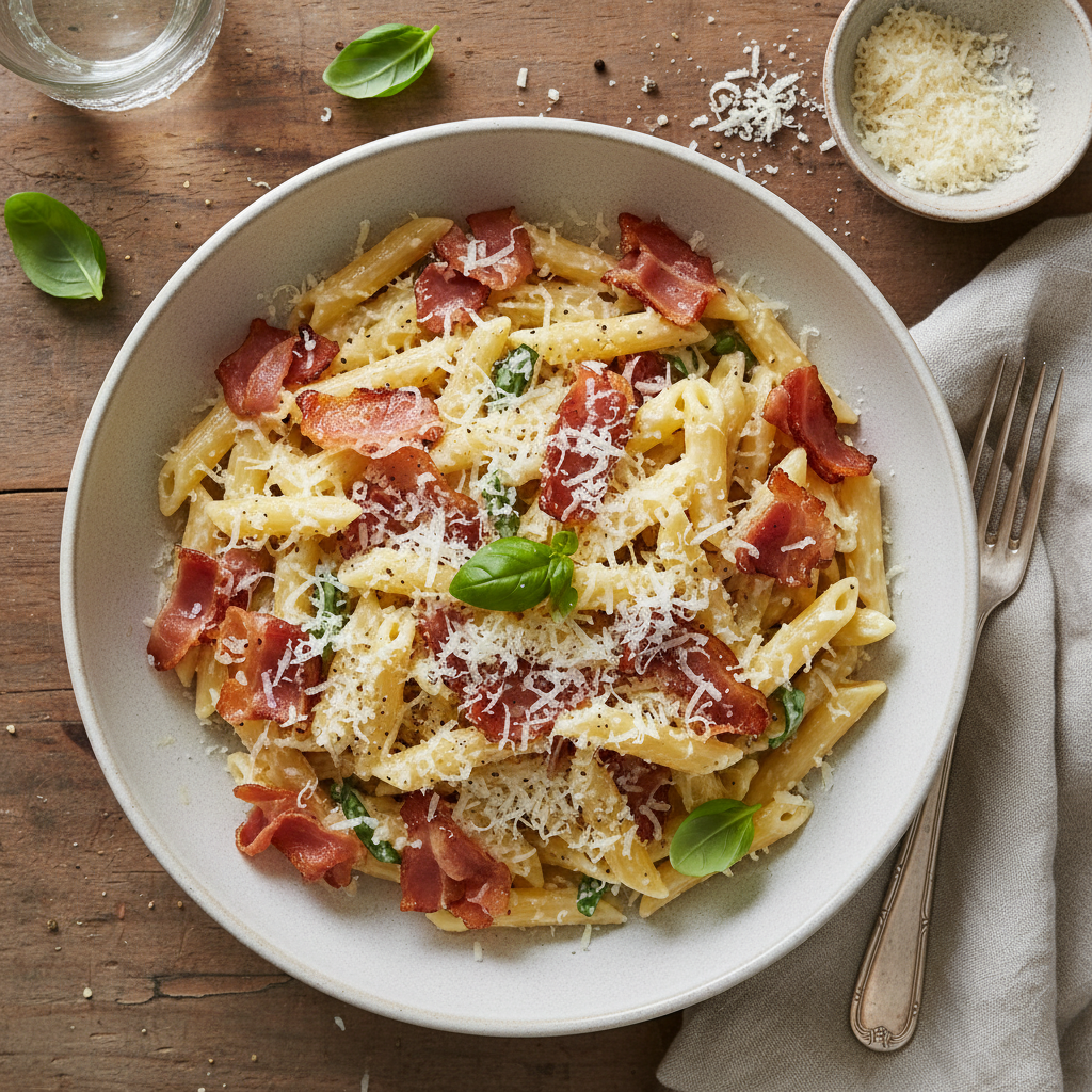 Jambon Pâtes Parmesan