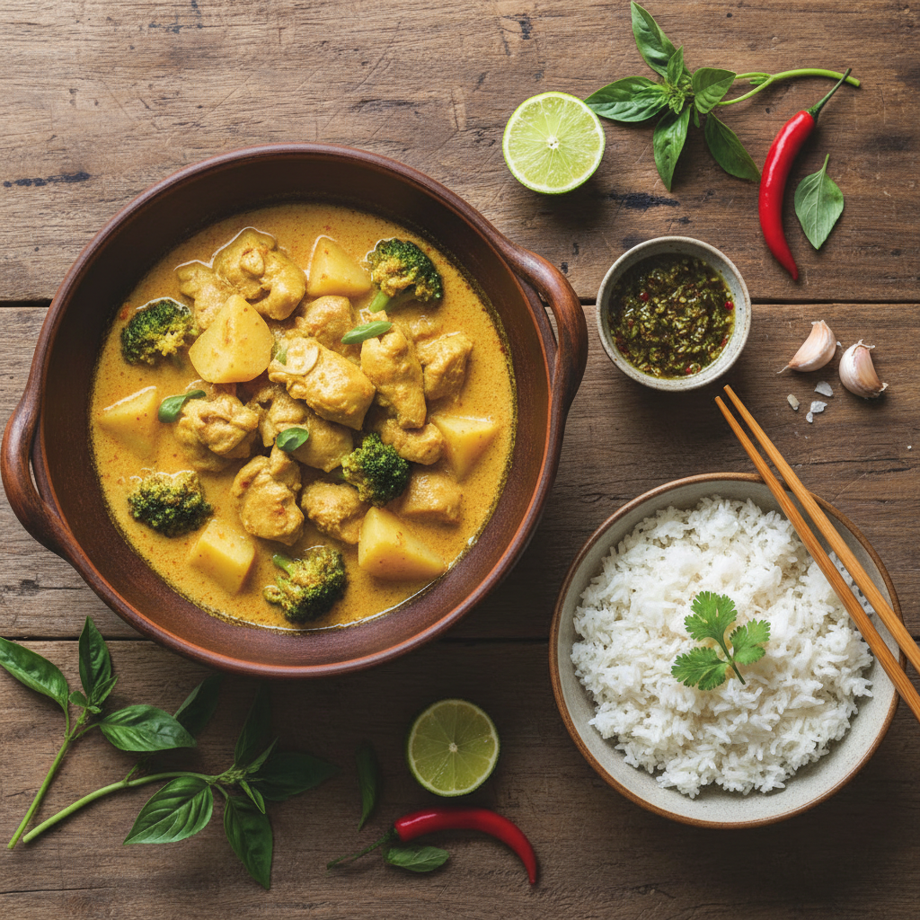 Curry de poulet thaï express
