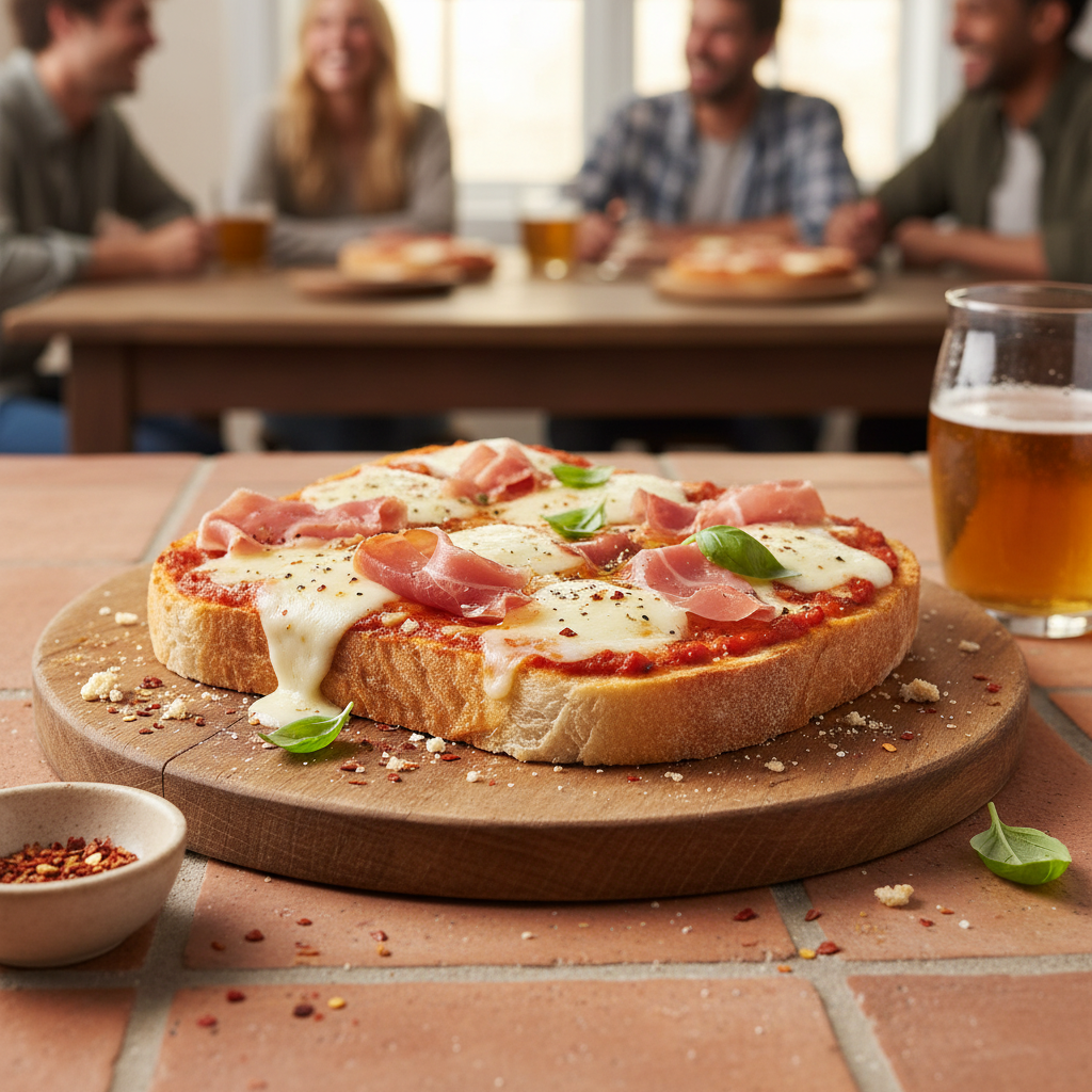 Pizza maison tomate et jambon
