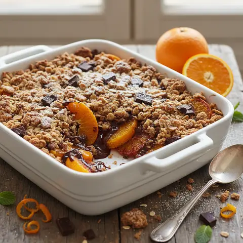 Orange and Chocolate Crumble
