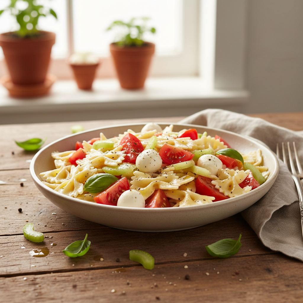 Farfalles aux Tomates et Céleri