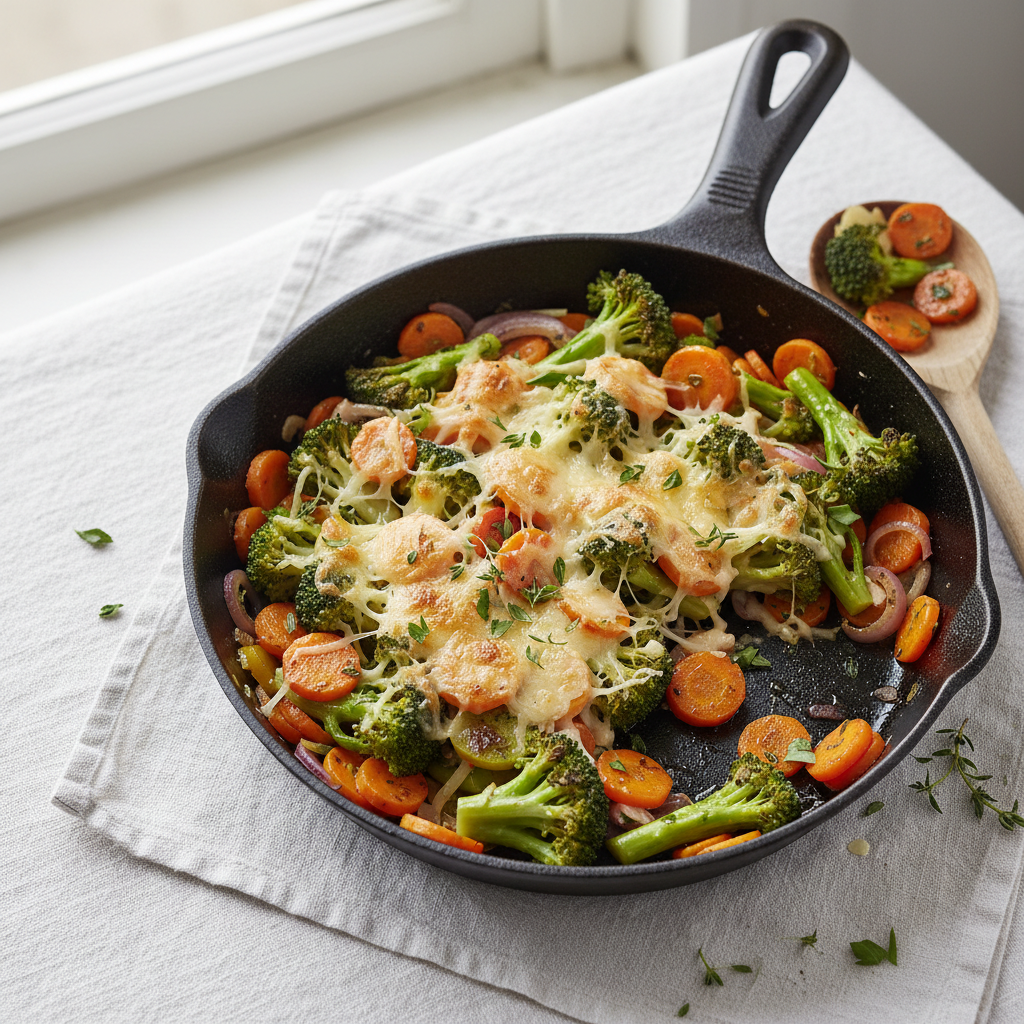 Poêlée de légumes au brocoli et carottes