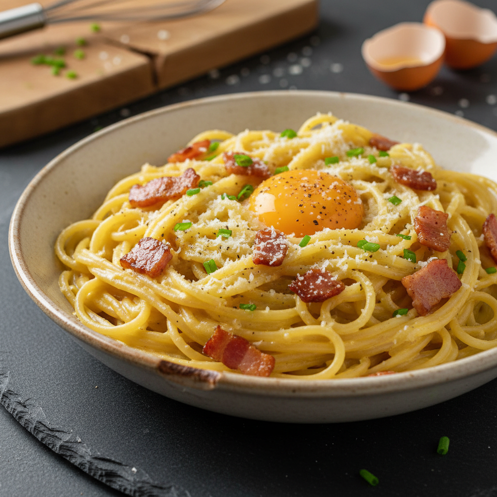Pâtes à la Carbonara Simplifiée