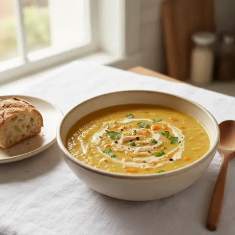 Creamy Chicken, Carrot and Potato Soup