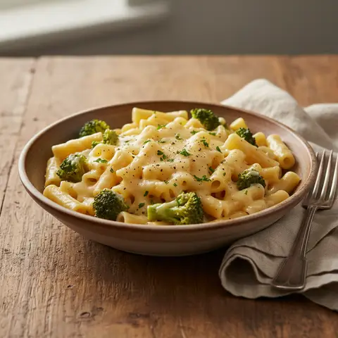 Nudeln mit Gruyère und Brokkoli