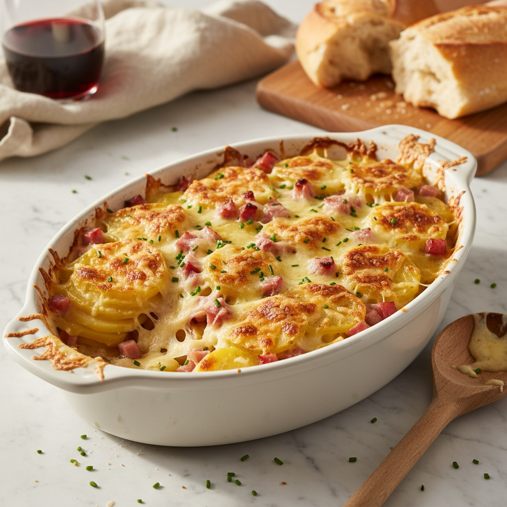 Gratin de Pommes de Terre et Jambon