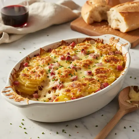 Potato and Ham Gratin