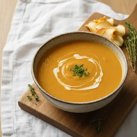 Carrot and Apple Velvet Soup
