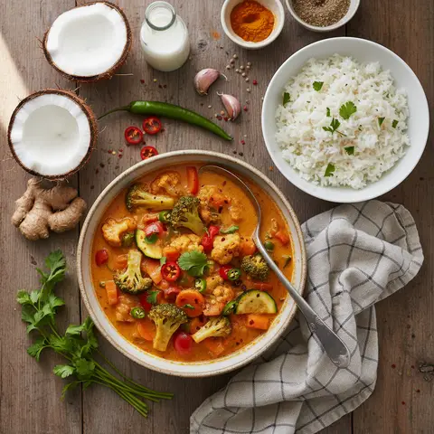 Schnelles Gemüse-Curry