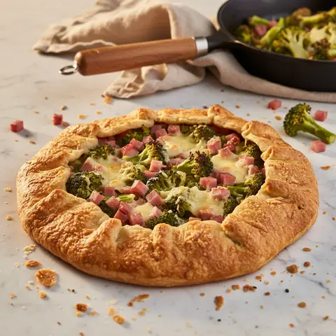 Broccoli and Ham Patty