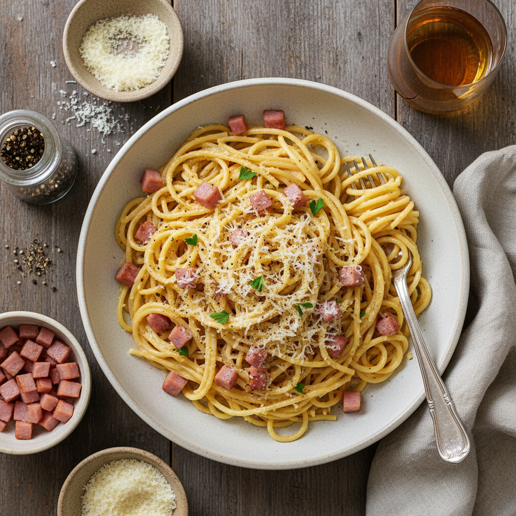 Pâtes Carbonara Simplifiée