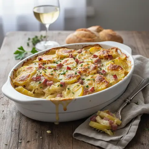 Potato and Ham Gratin