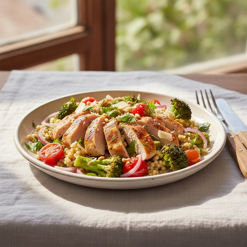 Salade Chaude Poulet-Broccoli