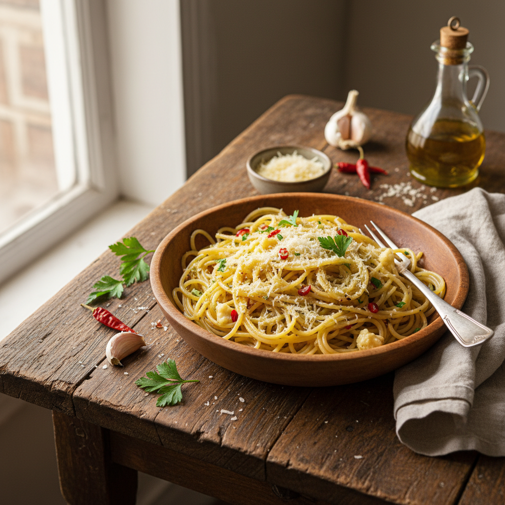 Pâtes Aglio e Olio (Ail et Huile)