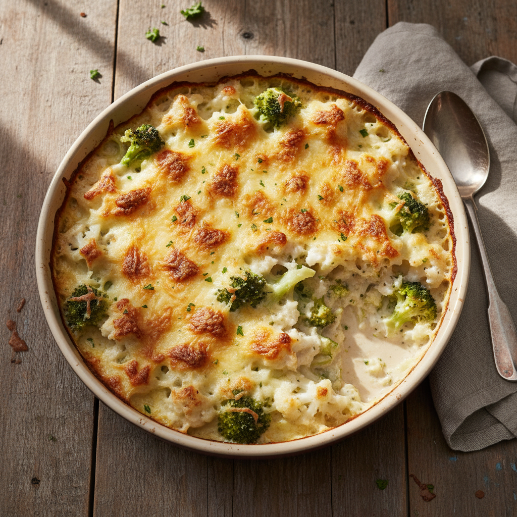 Gratin de Chou-fleur et Brocoli à la Française