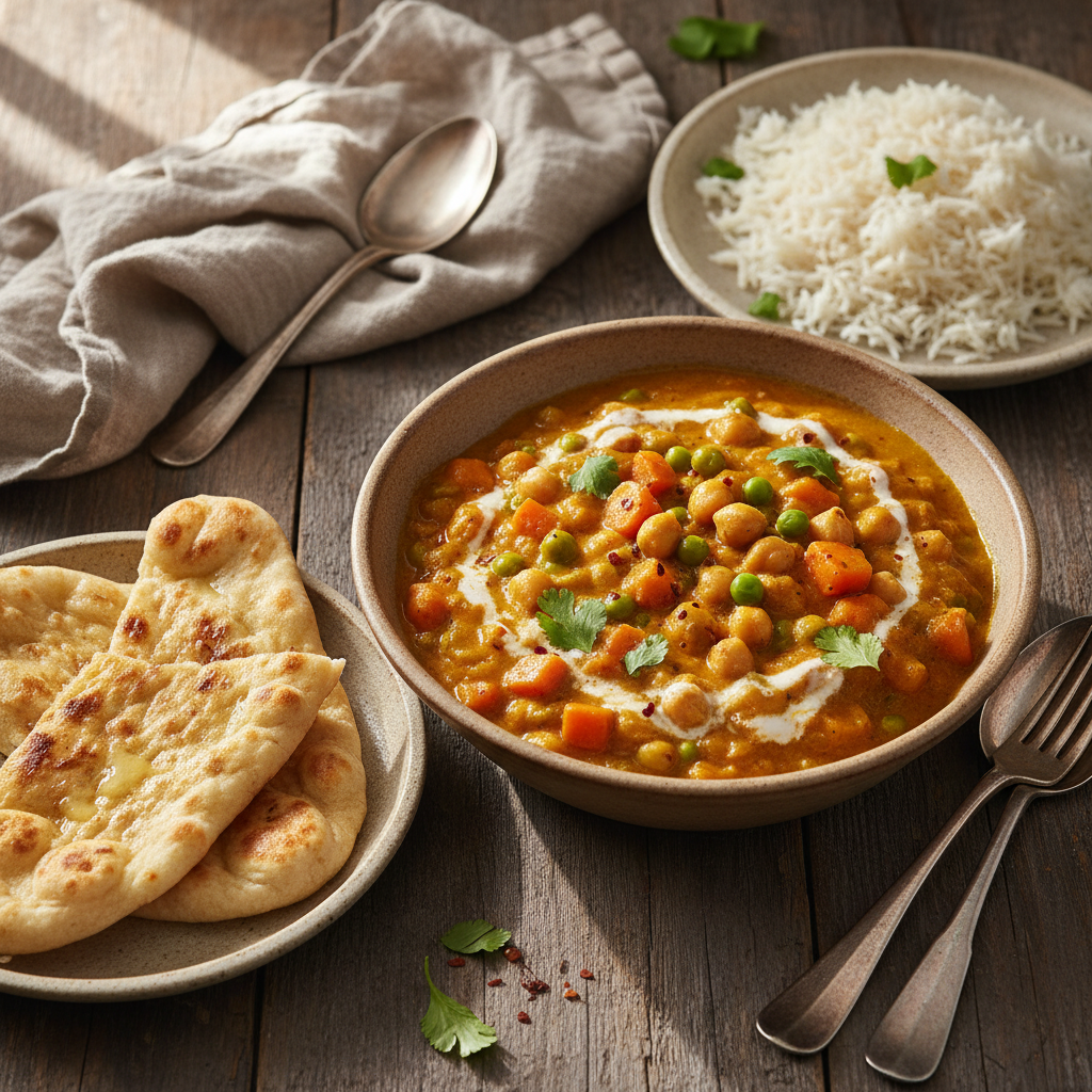 Curry de Pois Chiches et Carottes