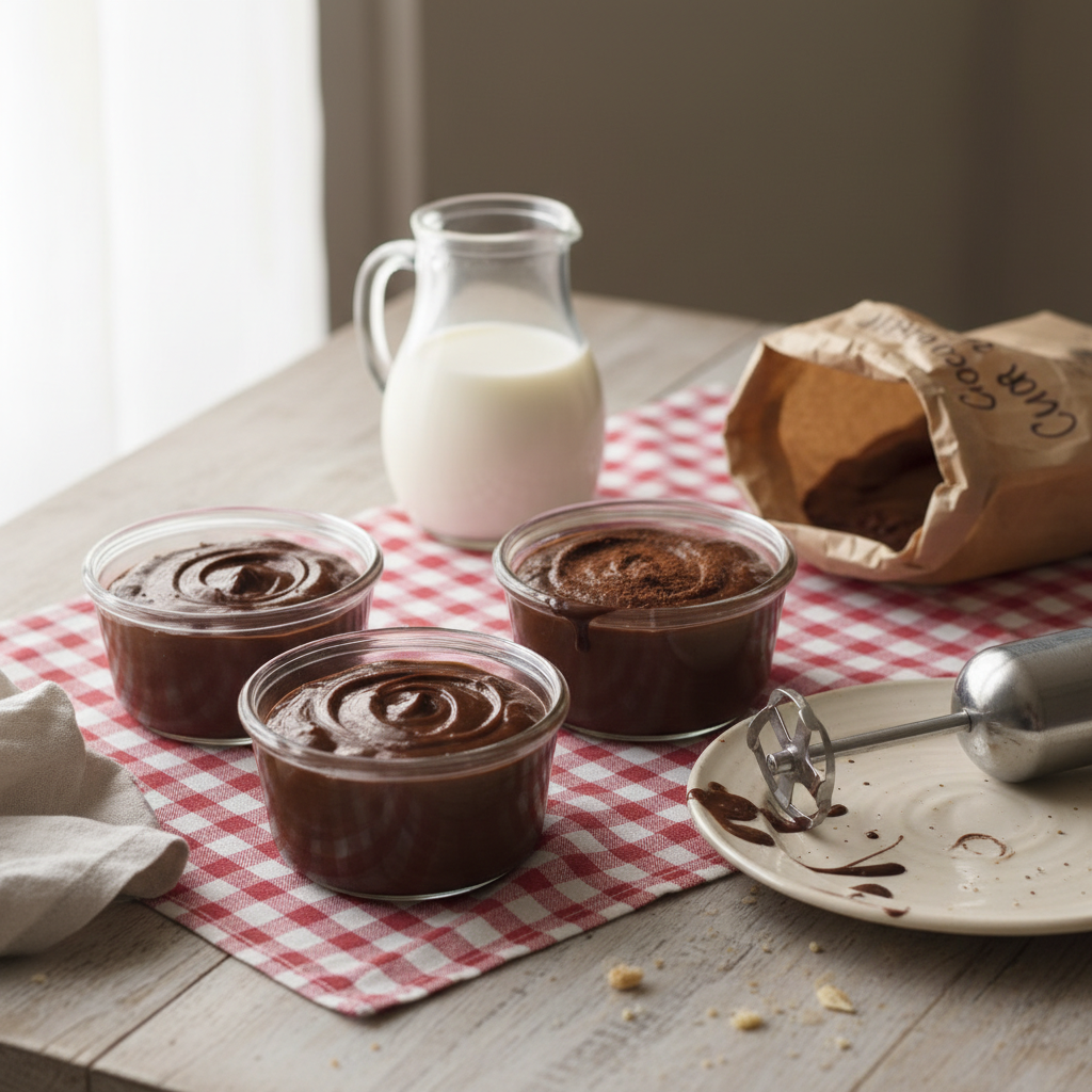 Crème au chocolat simple