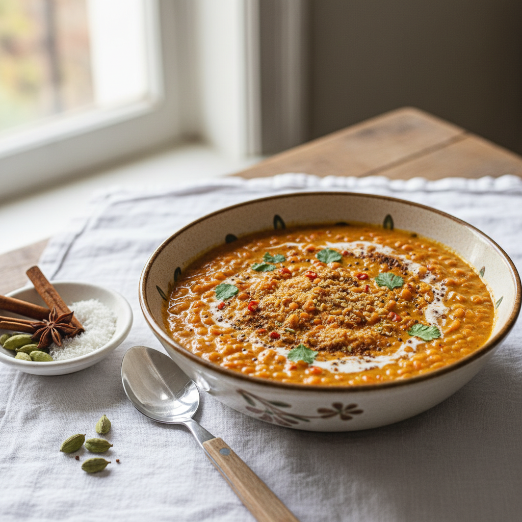 Curry de Lentilles à l'Indienne