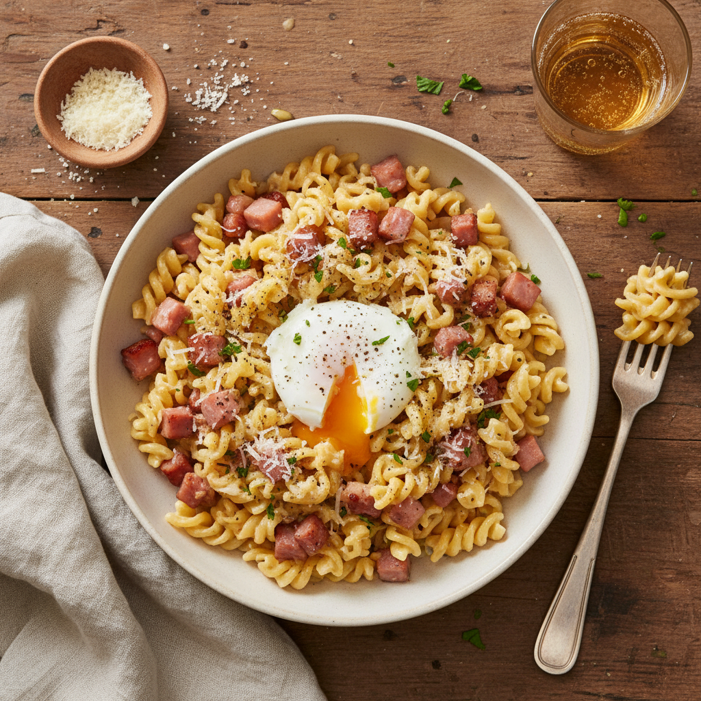 Pâtes à la Carbonara Simplifiée